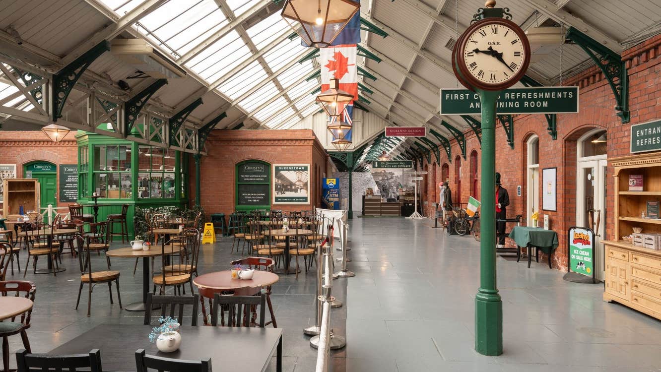 Restored Victorian railway buffet at Cobh Heritage Centre